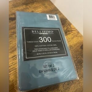 Bellisimo 2pcs Pillow Cases Blue